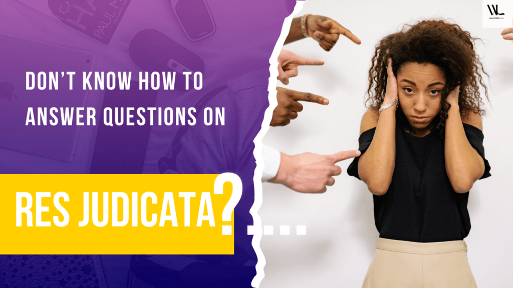 Imp questions on res judicata