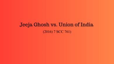 Photo of Jeeja Ghosh vs. Union of India (2016) 7 SCC 761